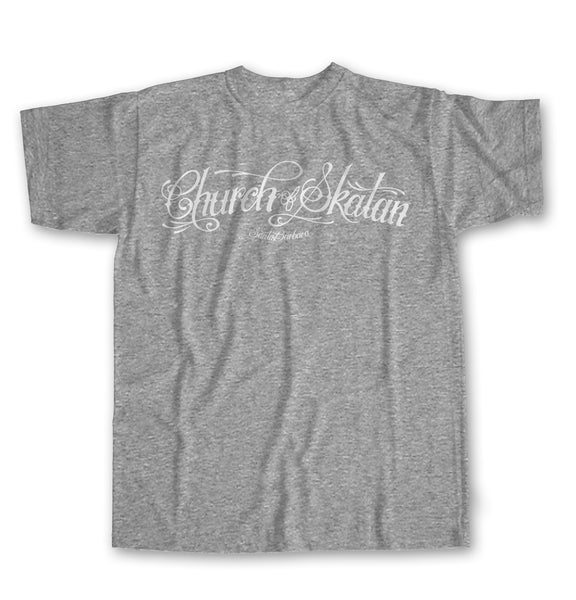 Church of Skatan Script Logo Short Sleeve T-shirt