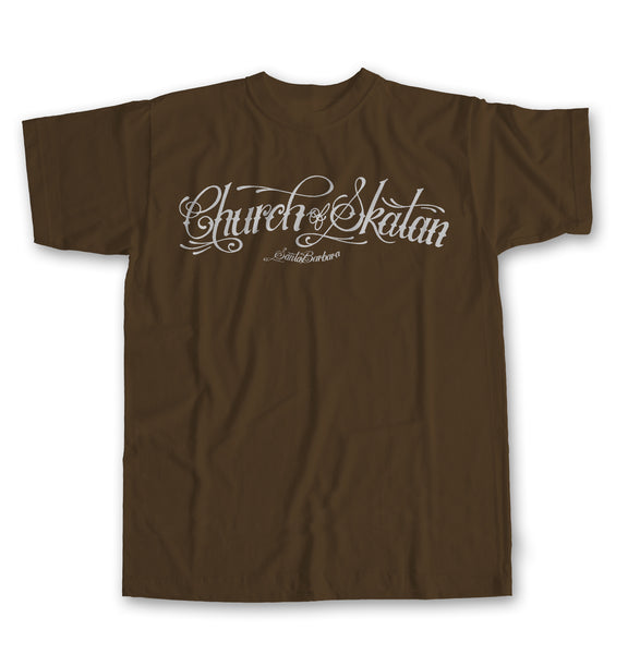 Church of Skatan Script Logo Short Sleeve T-shirt