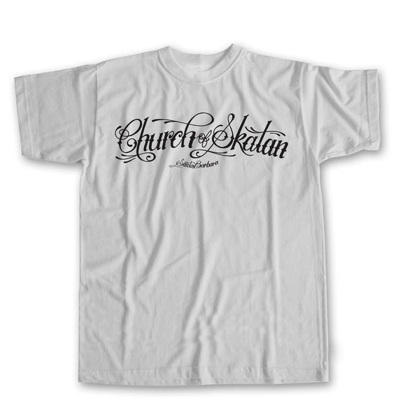Church of Skatan Script Logo Short Sleeve T-shirt