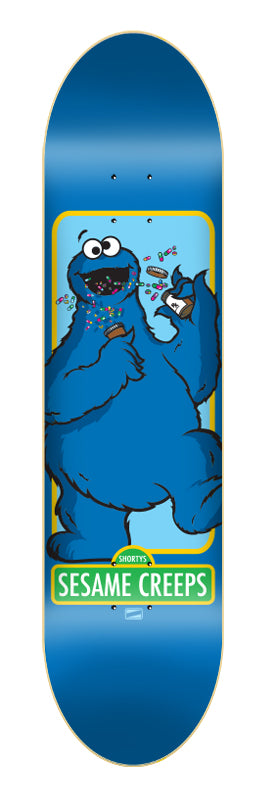 Shorty's Sesame Creeps Cookie Monster 8.125" LIMITED CLASSIC Re-Issue.  2nd release of 5 part series