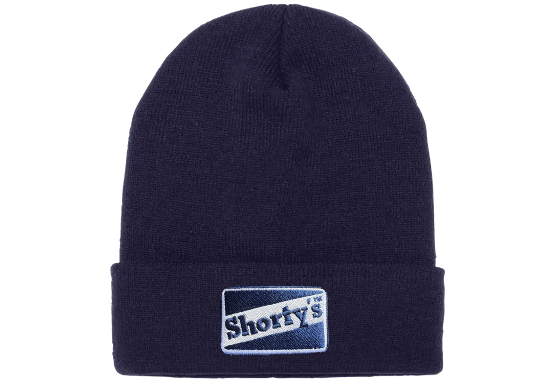 NEW! Shorty's Original Navy Logo Nay Cuffed Beanie Embroidered Logo