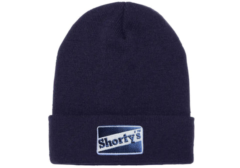 NEW! Shorty's Original Navy Logo Nay Cuffed Beanie Embroidered Logo