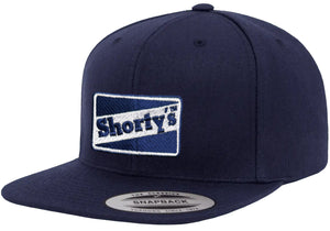 NEW! Shorty's OG NAVY Embroidered Logo Premium Solid Snapback Hat