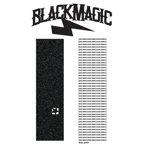 Black Magic DIE-CUT STAR Griptape.  NEW!
