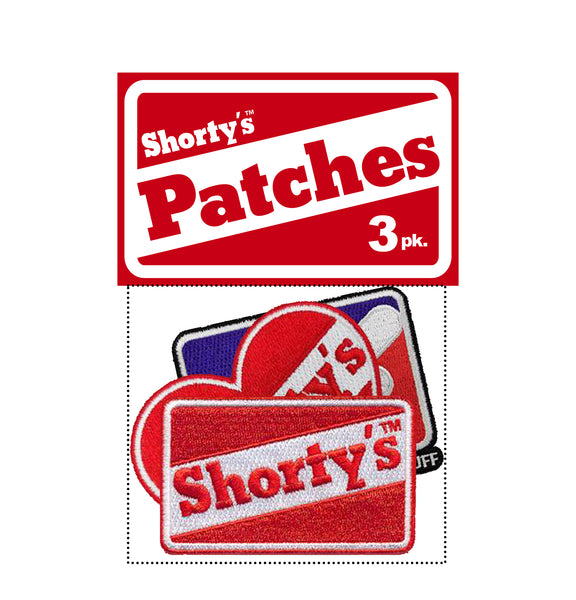 Shorty's Embroidered 3" Iron On Patches