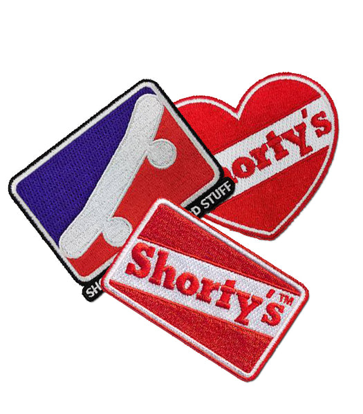 Shorty's Embroidered 3" Iron On Patches